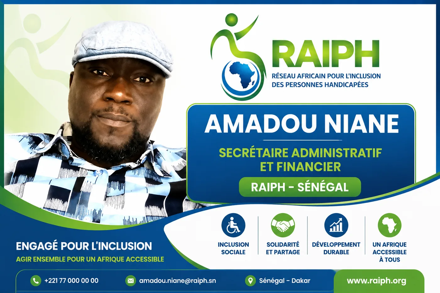 Portrait officiel — Directoire national RAIPH-Sénégal